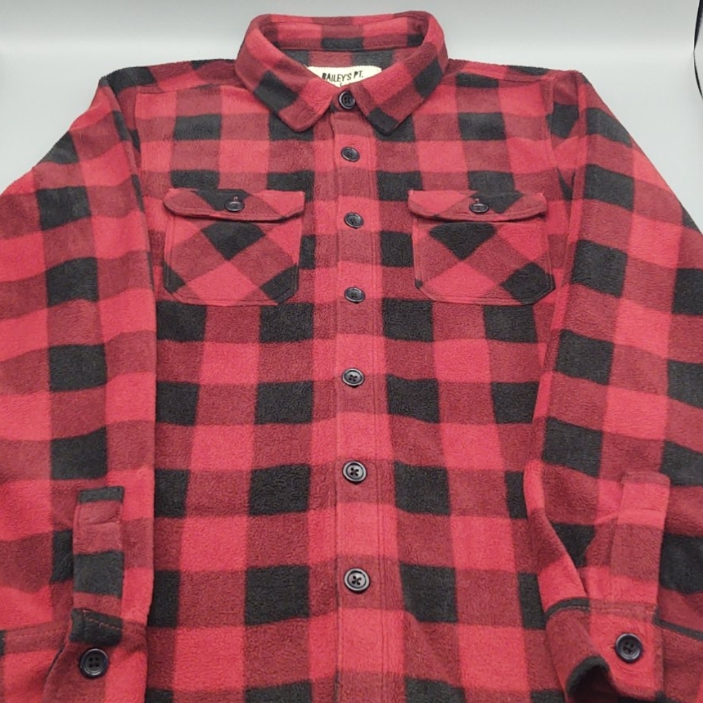 Bailey's Point Red Plaid Fleece Sz. 10-12